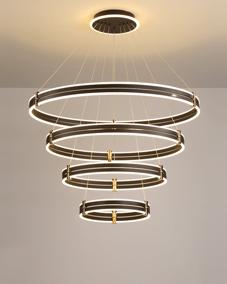 WOMO Stepped Black Rings Pendant Lights-WM2172