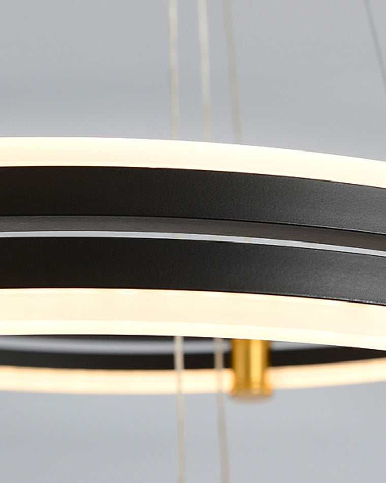 WOMO Stepped Black Rings Pendant Lights-WM2172
