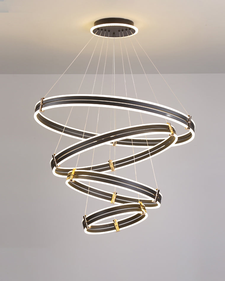 WOMO Stepped Black Rings Pendant Lights-WM2172