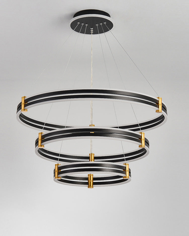 WOMO Stepped Black Rings Pendant Lights-WM2172