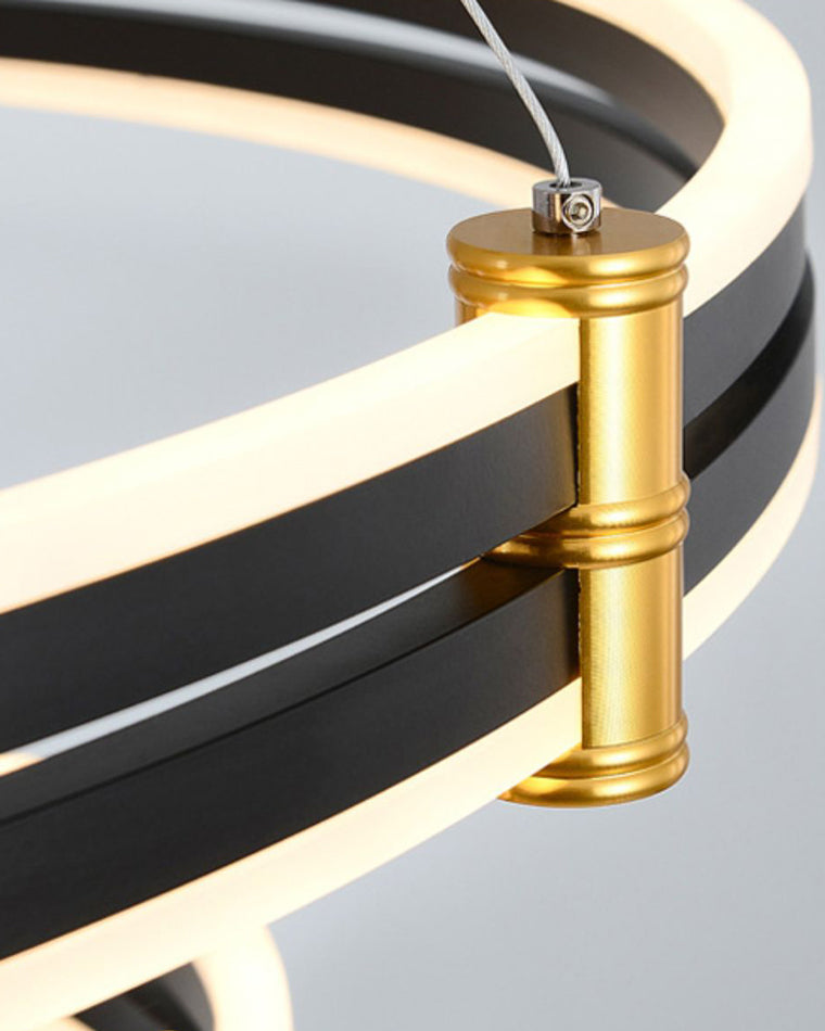 WOMO Stepped Black Rings Pendant Lights-WM2172
