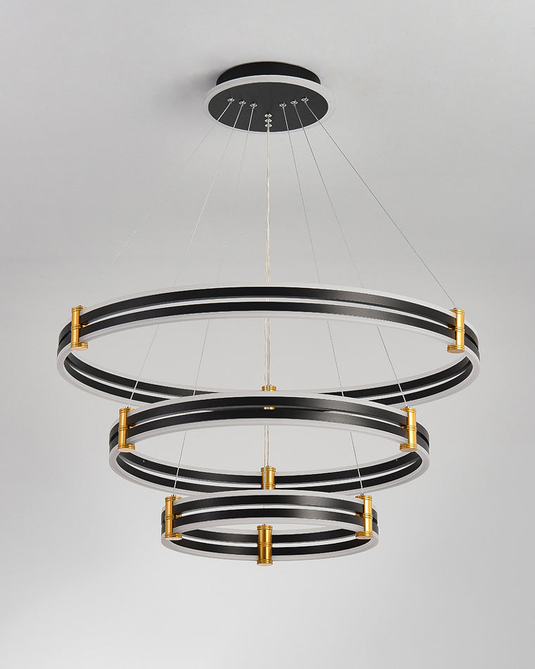 WOMO Stepped Black Rings Pendant Lights-WM2172