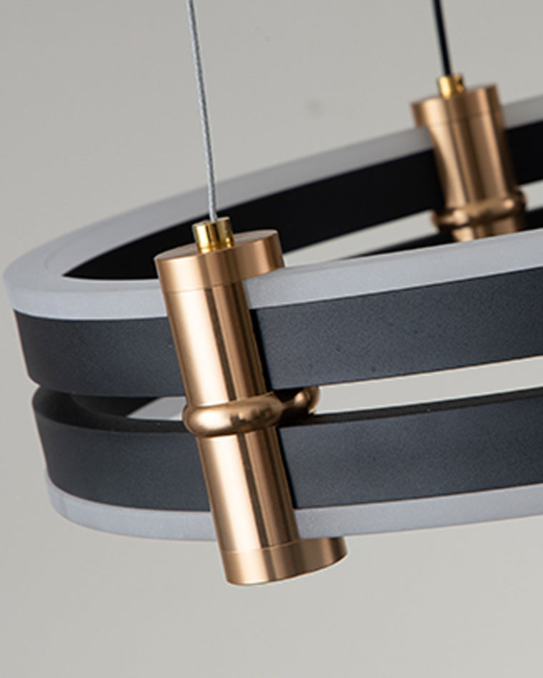 WOMO Stepped Black Rings Pendant Lights-WM2172