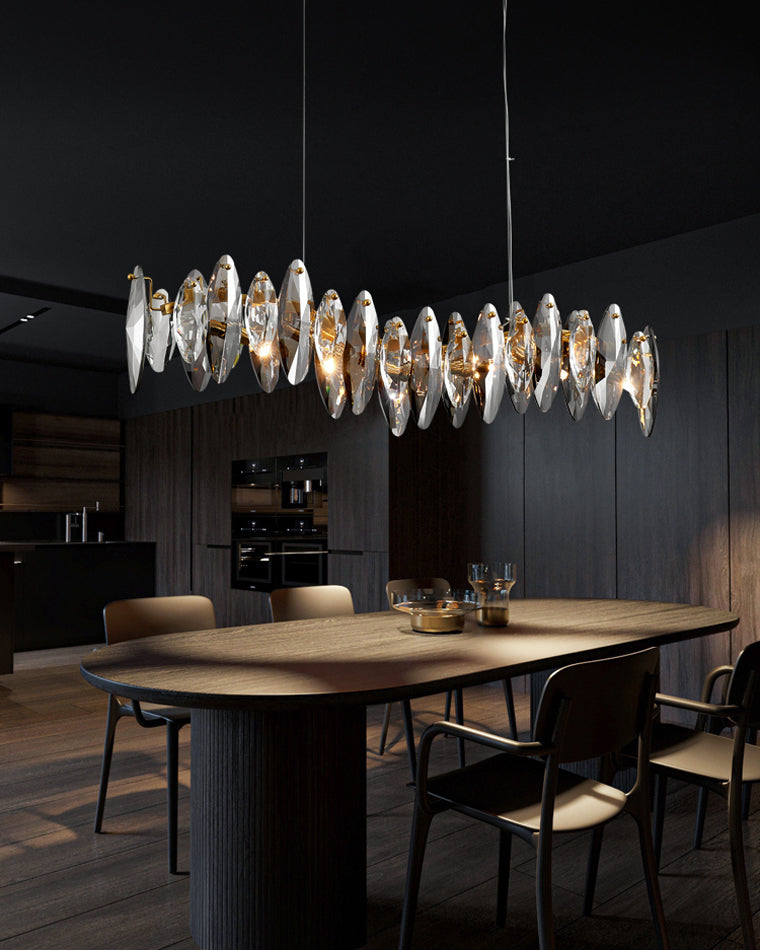 WOMO Pendant Lights Linear Smoked Glass-WM2188