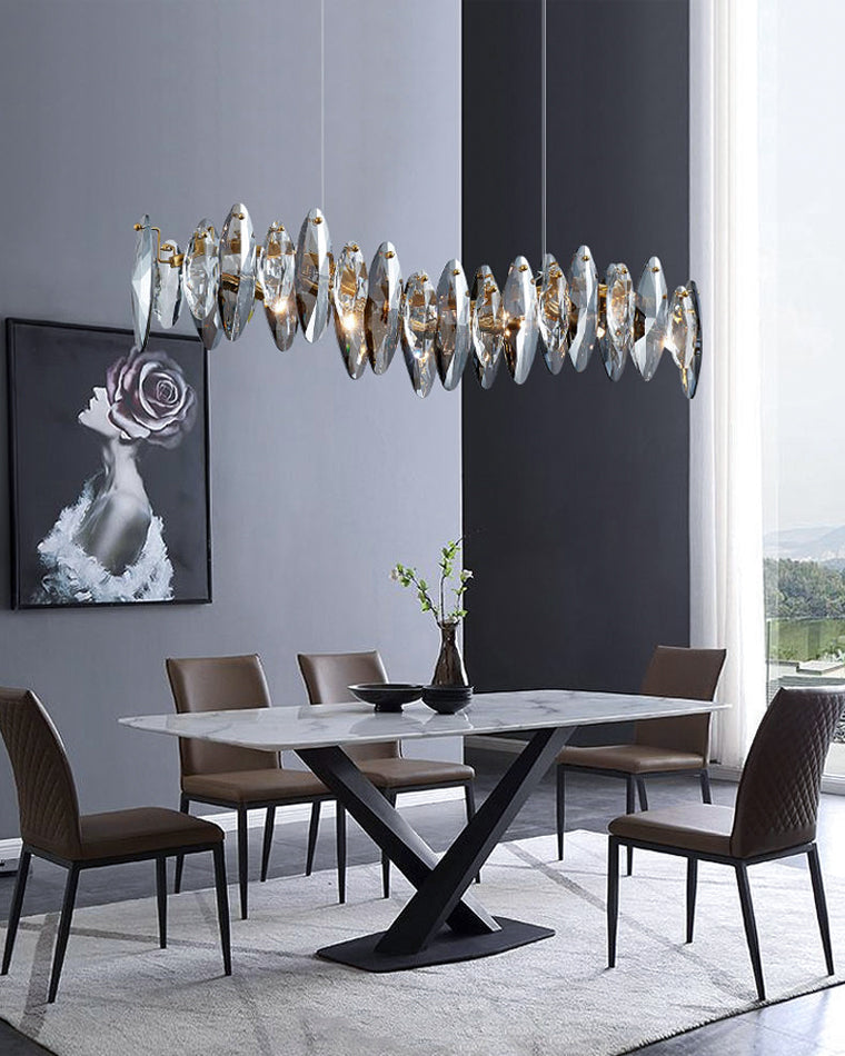 WOMO Pendant Lights Linear Smoked Glass-WM2188