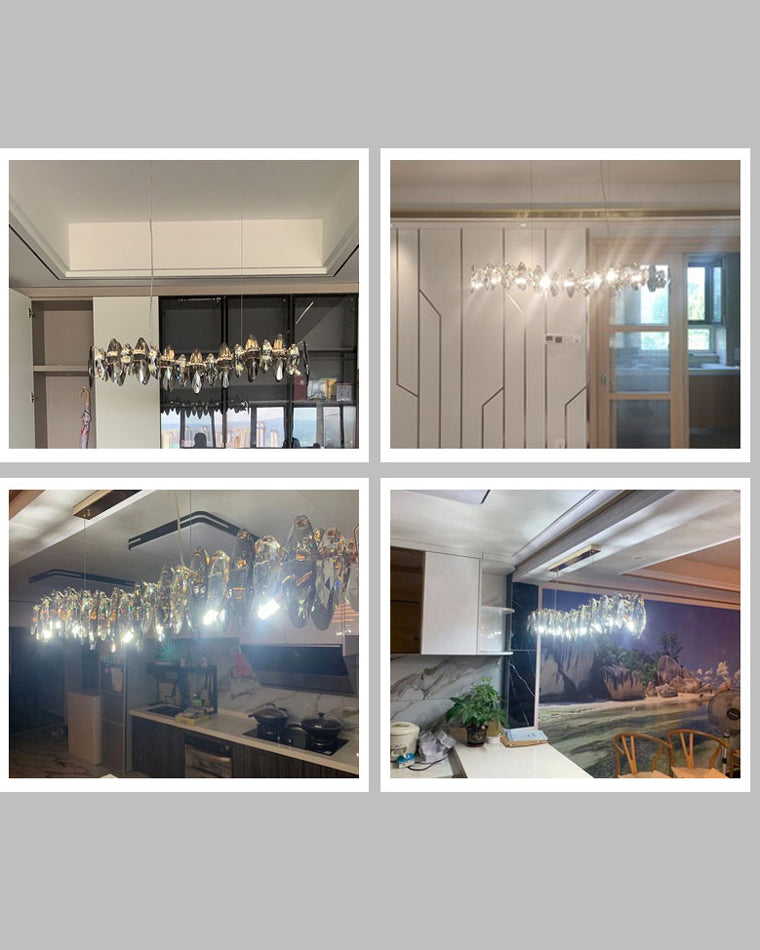 WOMO Pendant Lights Linear Smoked Glass-WM2188