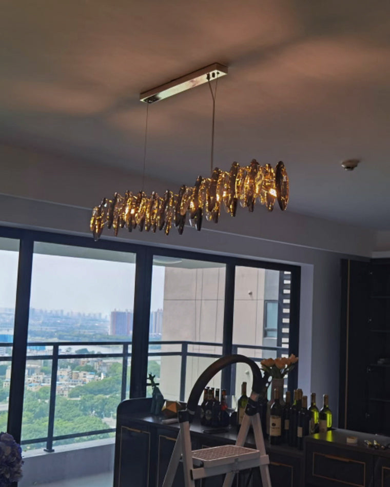 WOMO Pendant Lights Linear Smoked Glass-WM2188