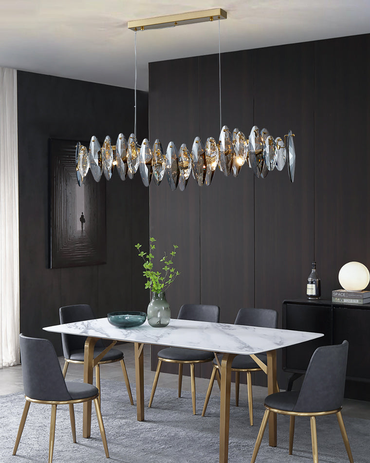 WOMO Pendant Lights Linear Smoked Glass-WM2188
