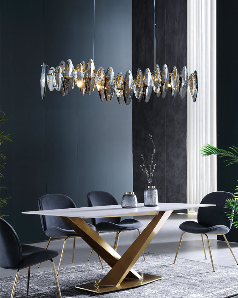 WOMO Pendant Lights Linear Smoked Glass-WM2188