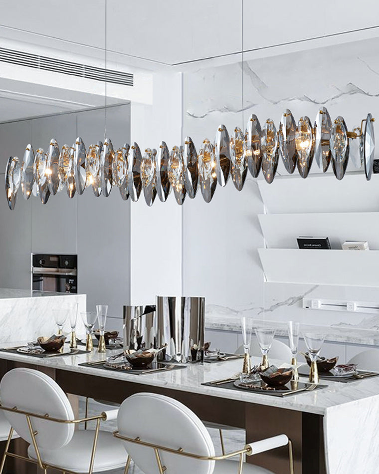 WOMO Pendant Lights Linear Smoked Glass-WM2188