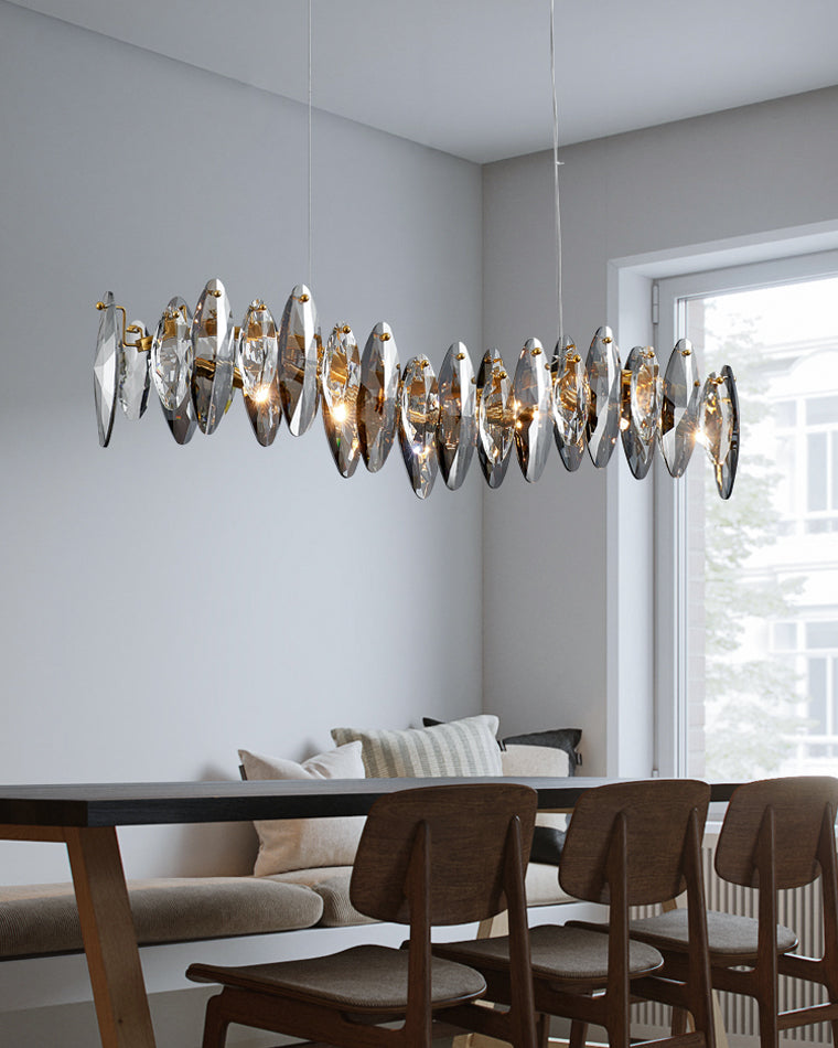 WOMO Pendant Lights Linear Smoked Glass-WM2188