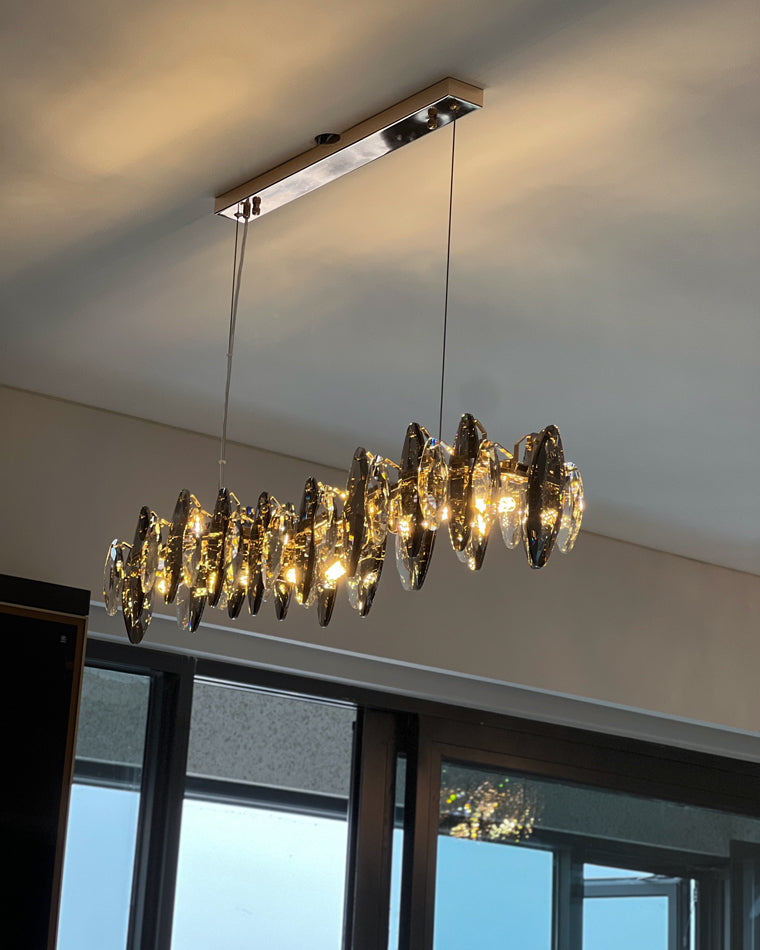 WOMO Pendant Lights Linear Smoked Glass-WM2188