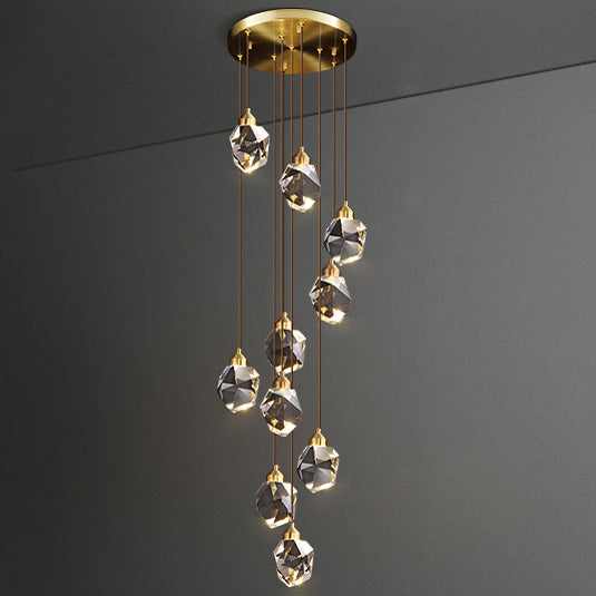 WOMO Lámparas Colgantes Cristal Múltiple Luces-WM2189