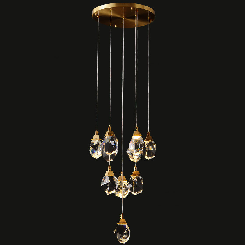 WOMO Lámparas Colgantes Cristal Múltiple Luces-WM2189