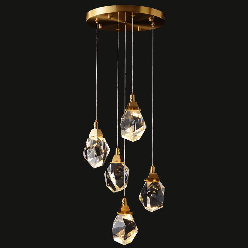 WOMO Lámparas Colgantes Cristal Múltiple Luces-WM2189