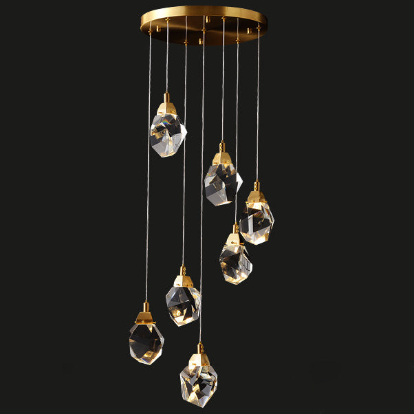 WOMO Lámparas Colgantes Cristal Múltiple Luces-WM2189