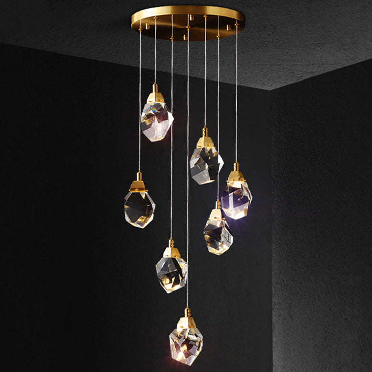 WOMO Lámparas Colgantes Cristal Múltiple Luces-WM2189