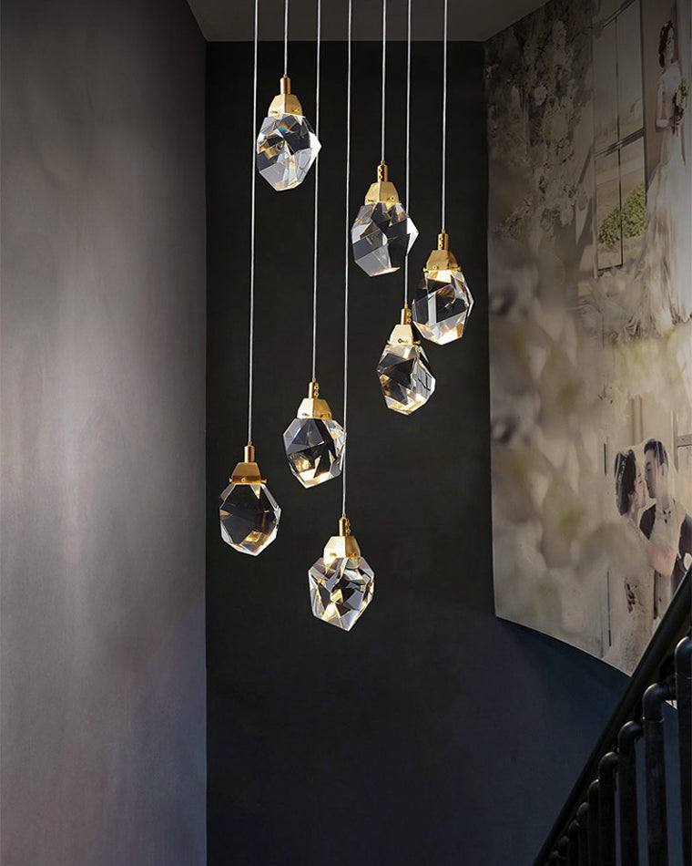WOMO Lámparas Colgantes Cristal Múltiple Luces-WM2189