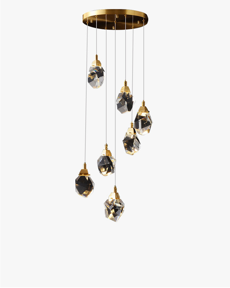 WOMO Lámparas Colgantes Cristal Múltiple Luces-WM2189