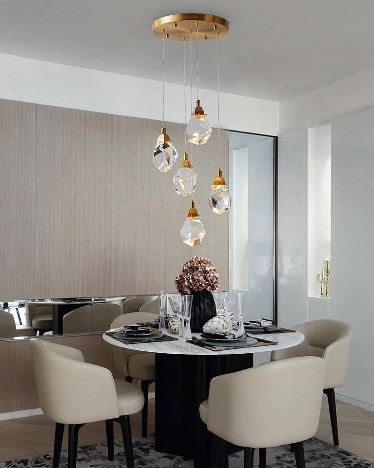 WOMO Lámparas Colgantes Cristal Múltiple Luces-WM2189