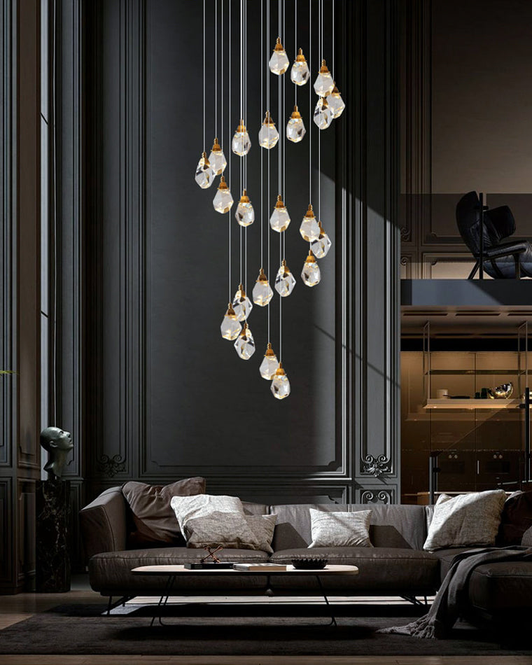 WOMO Lámparas Colgantes Cristal Múltiple Luces-WM2189