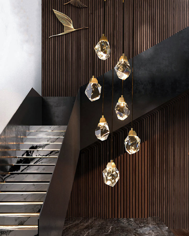 WOMO Lámparas Colgantes Cristal Múltiple Luces-WM2189