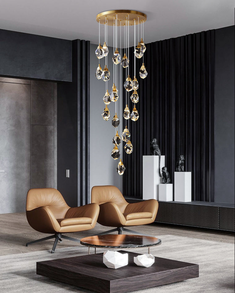 WOMO Lámparas Colgantes Cristal Múltiple Luces-WM2189