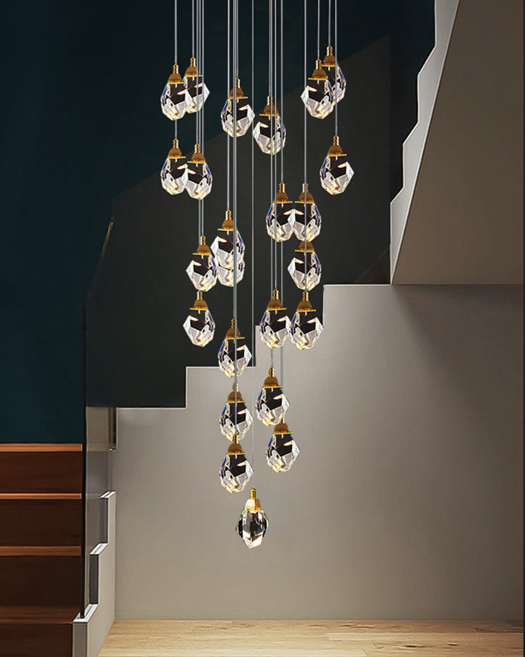 WOMO Lámparas Colgantes Cristal Múltiple Luces-WM2189
