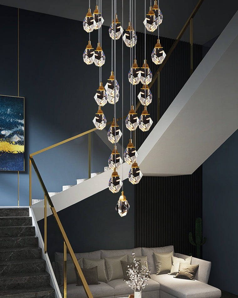 WOMO Lámparas Colgantes Cristal Múltiple Luces-WM2189