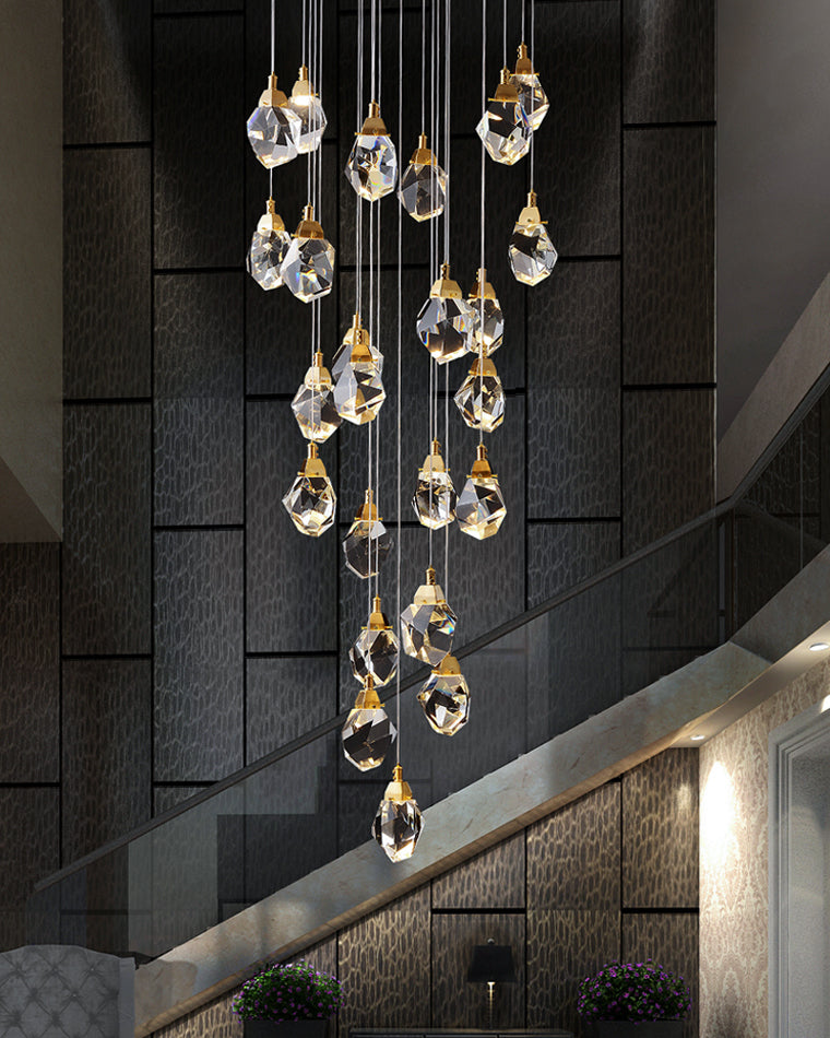 WOMO Lámparas Colgantes Cristal Múltiple Luces-WM2189