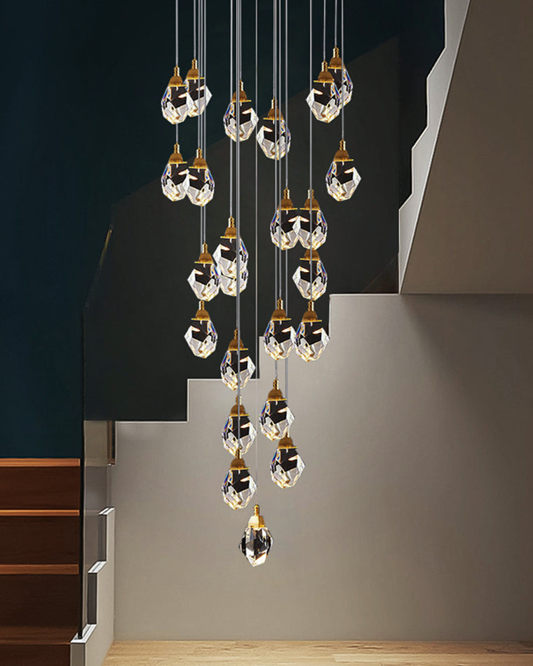 WOMO Lámparas Colgantes Cristal Múltiple Luces-WM2189