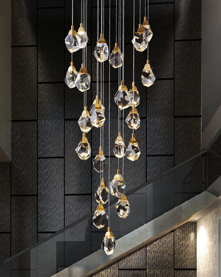 WOMO Lámparas Colgantes Cristal Múltiple Luces-WM2189