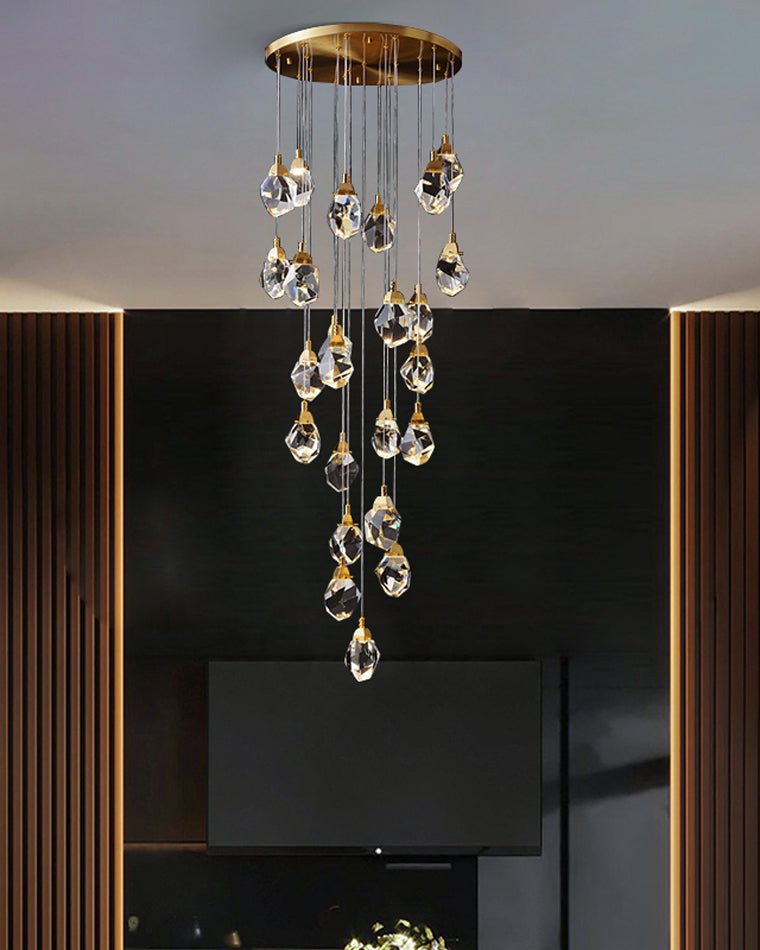 WOMO Lámparas Colgantes Cristal Múltiple Luces-WM2189
