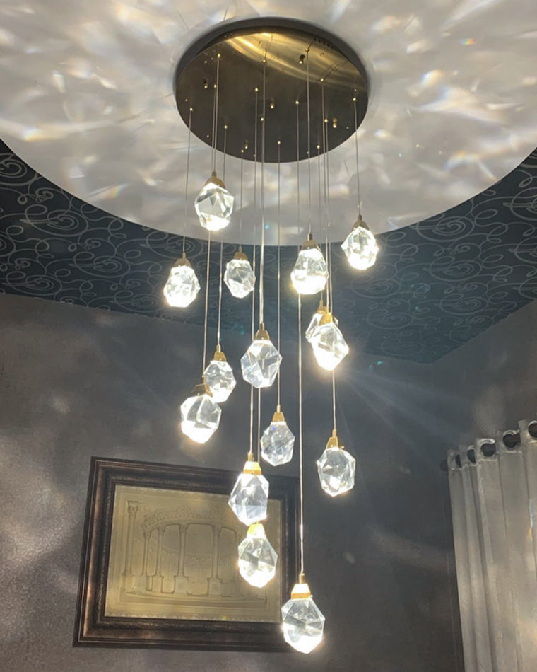 WOMO Lámparas Colgantes Cristal Múltiple Luces-WM2189