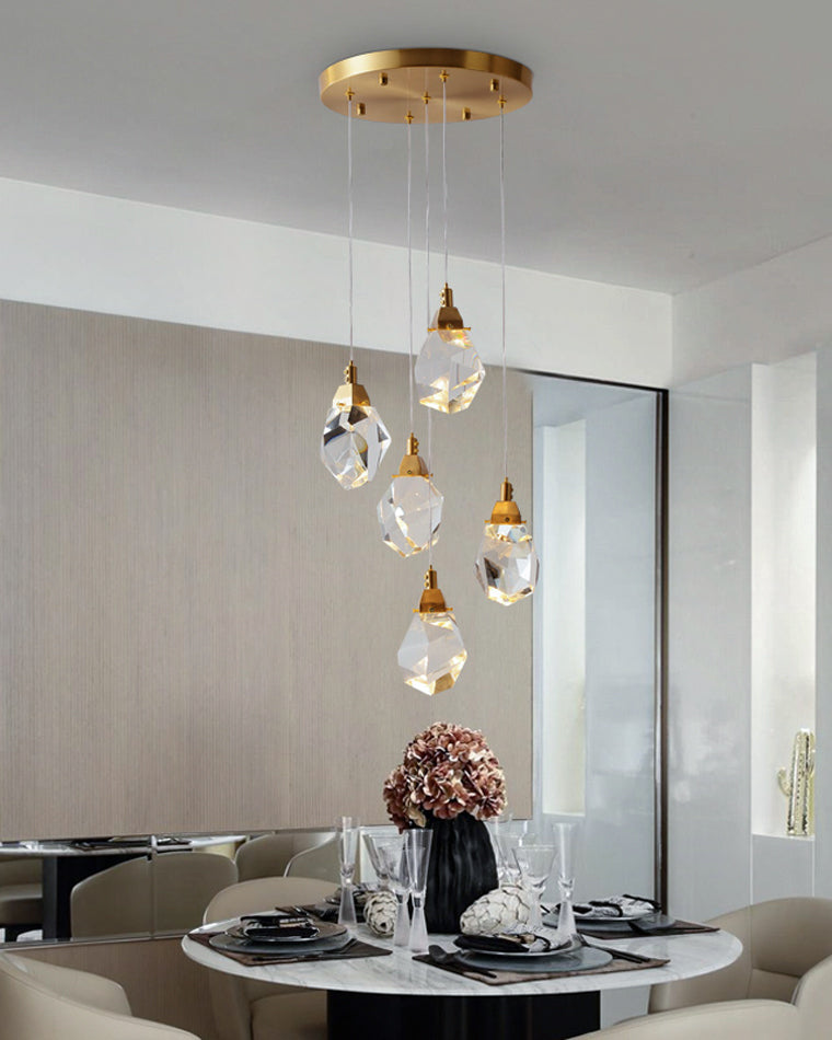 WOMO Lámparas Colgantes Cristal Múltiple Luces-WM2189