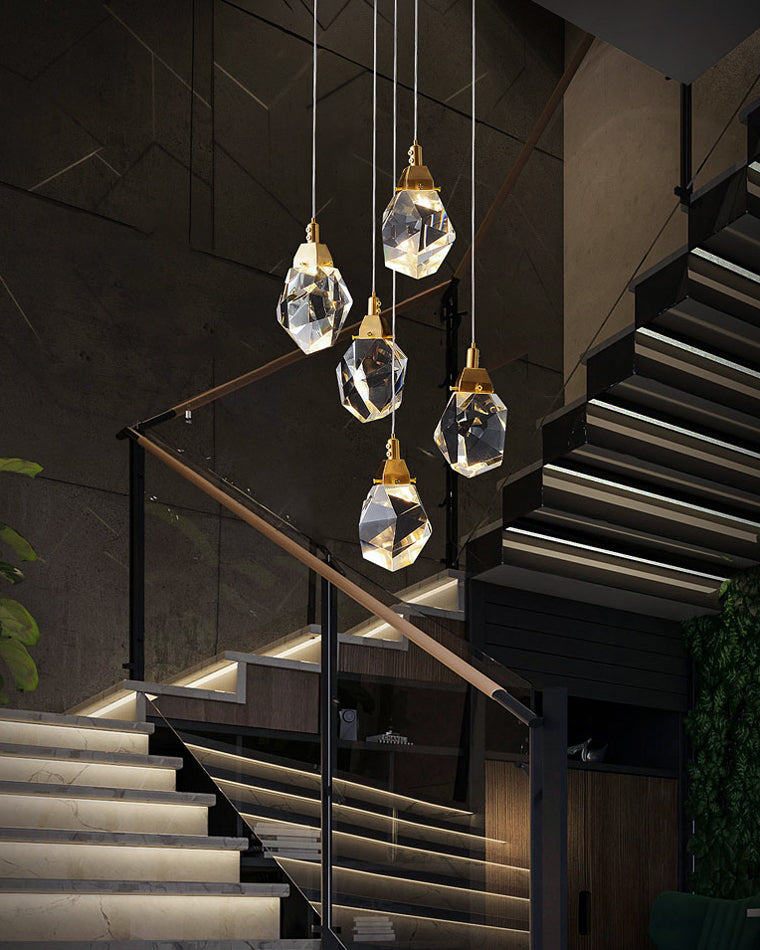 WOMO Lámparas Colgantes Cristal Múltiple Luces-WM2189