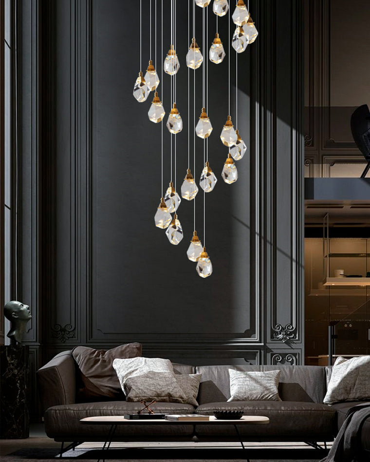 WOMO Lámparas Colgantes Cristal Múltiple Luces-WM2189