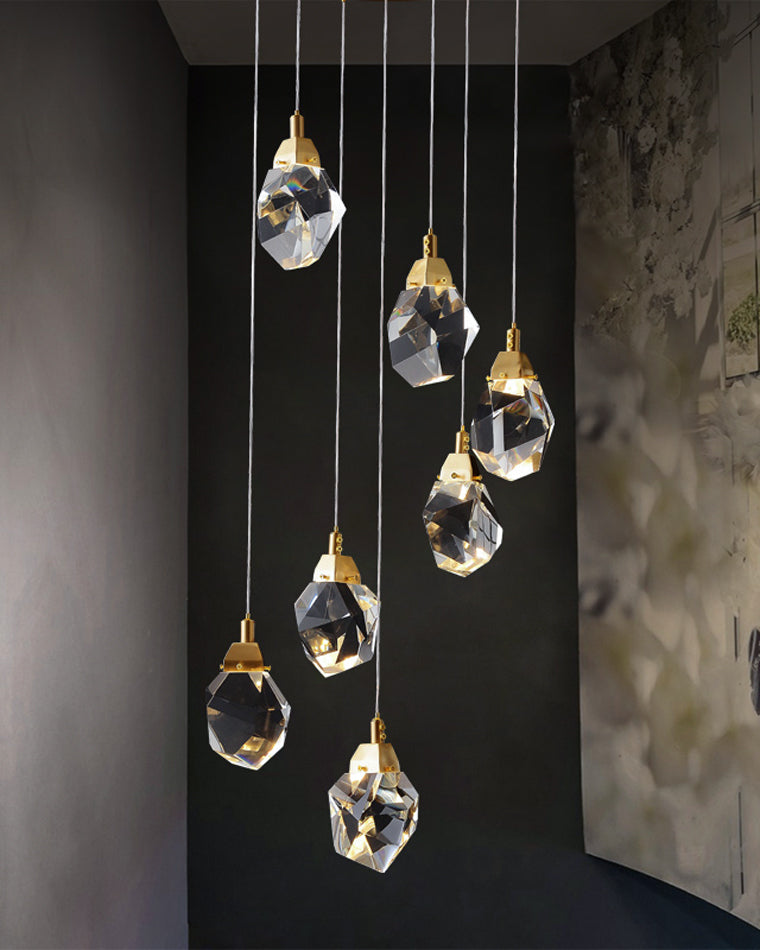 WOMO Lámparas Colgantes Cristal Múltiple Luces-WM2189