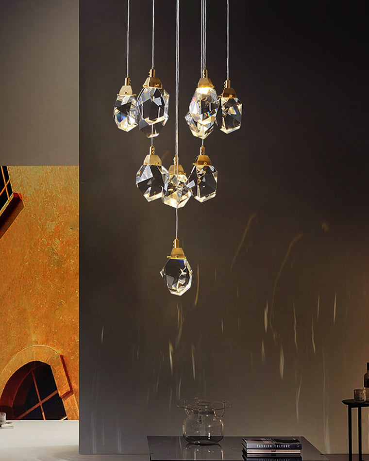 WOMO Lámparas Colgantes Cristal Múltiple Luces-WM2189