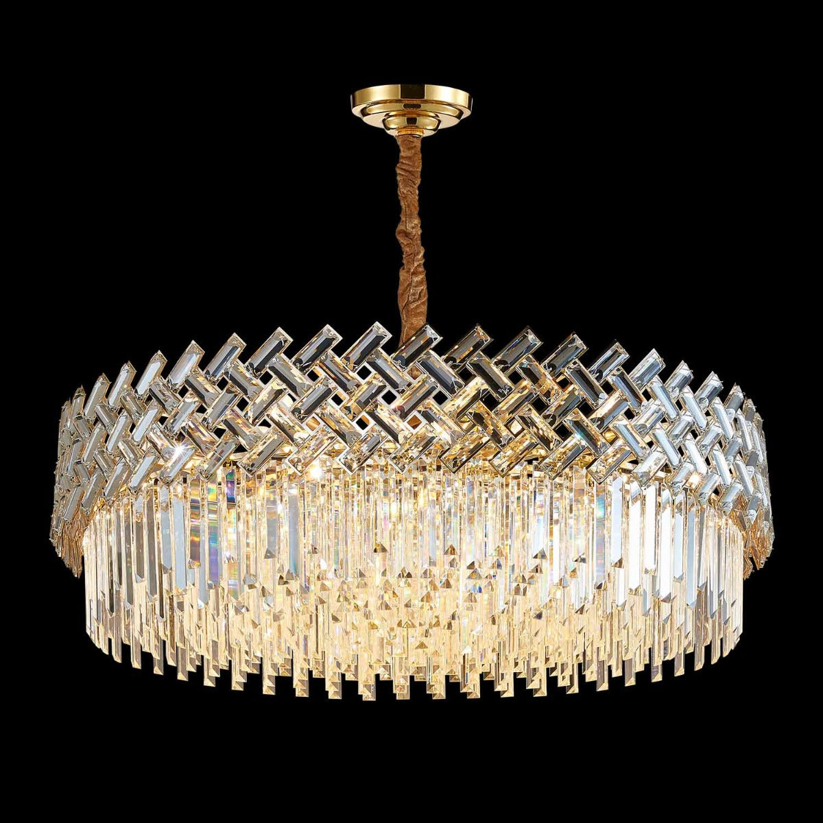 WOMO Hanging Lamps Round Crystal Shield-WM2190