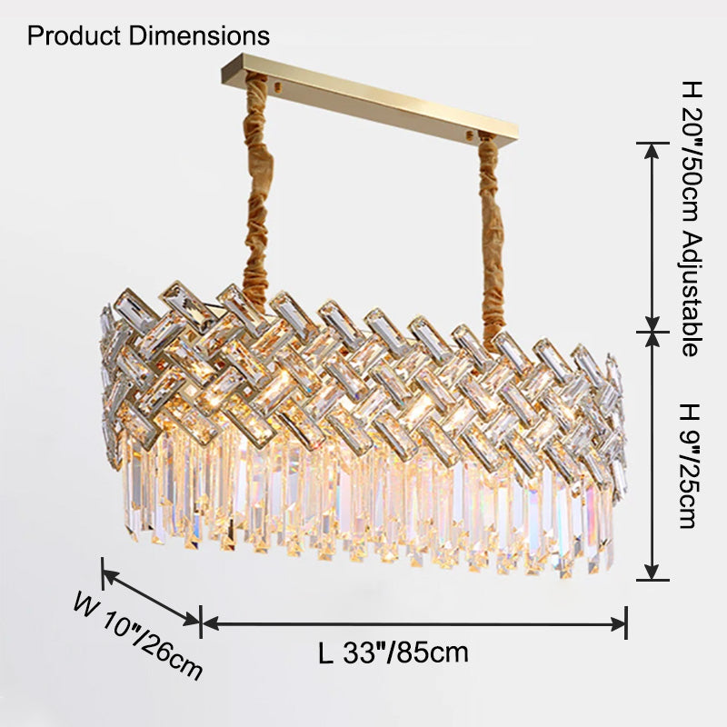WOMO Hanging Lamps Round Crystal Shield-WM2190