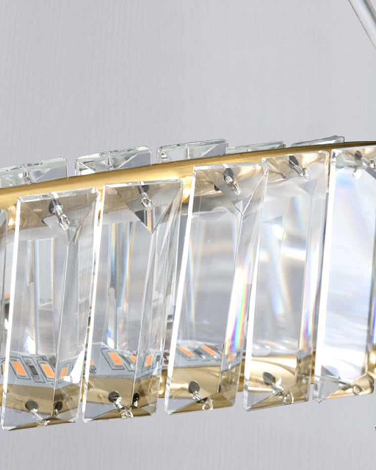 WOMO Lámparas Colgantes Circular Prisma de Cristal Möbius-WM2191