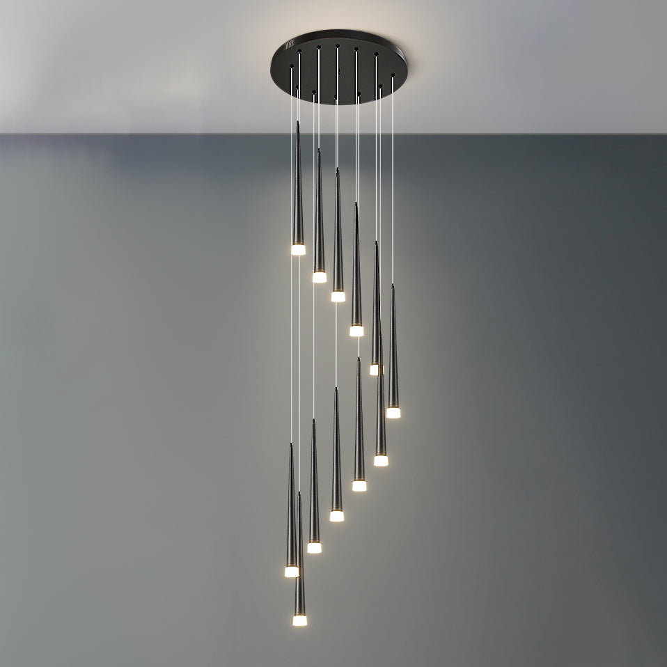 WOMO Lámparas Colgantes Cascada Espiral Cono-WM2204