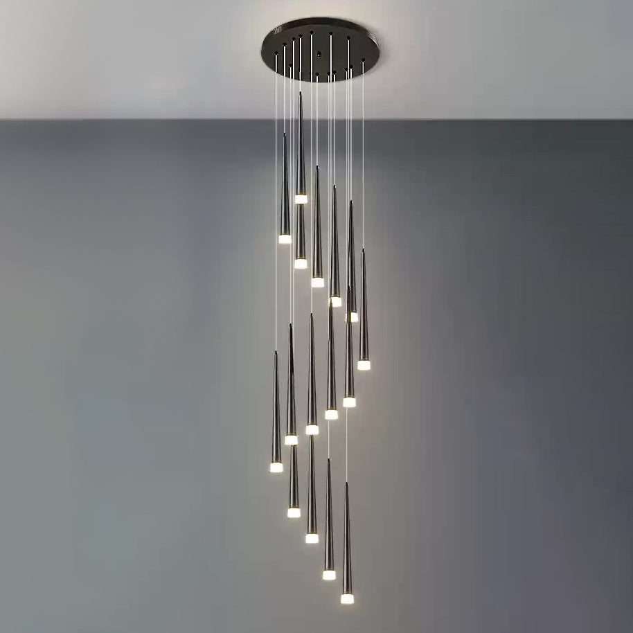 WOMO Lámparas Colgantes Cascada Espiral Cono-WM2204