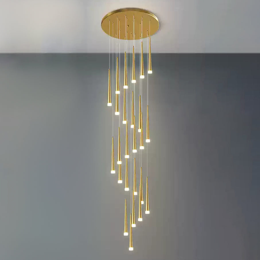 WOMO Lámparas Colgantes Cascada Espiral Cono-WM2204
