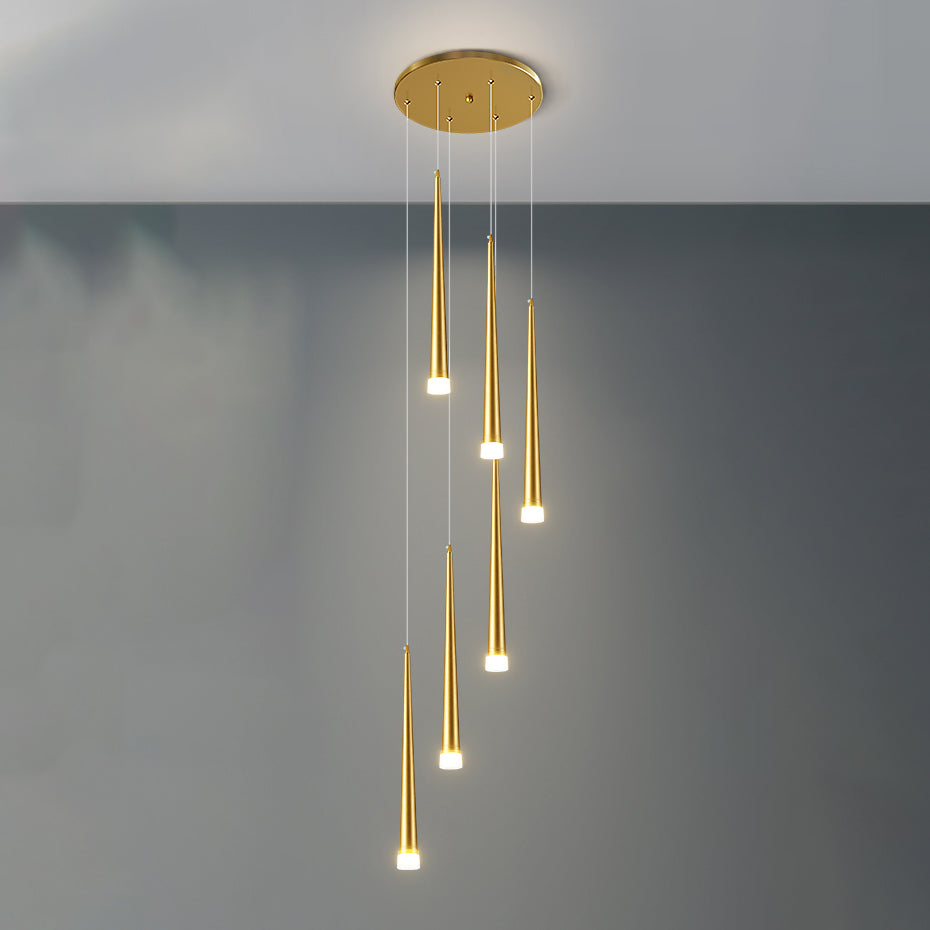 WOMO Lámparas Colgantes Cascada Espiral Cono-WM2204