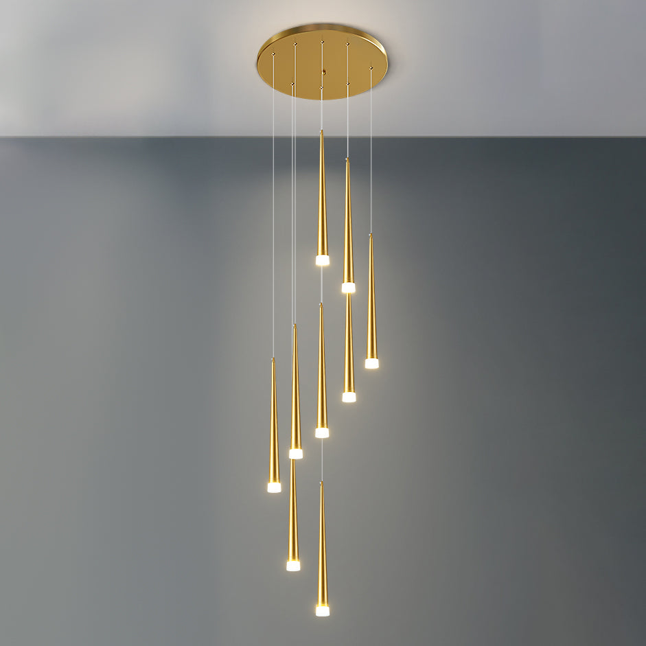 WOMO Lámparas Colgantes Cascada Espiral Cono-WM2204