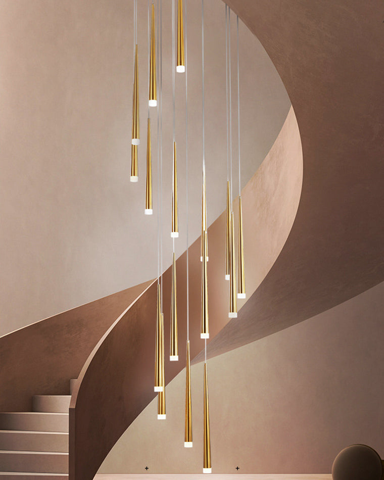 WOMO Lámparas Colgantes Cascada Espiral Cono-WM2204