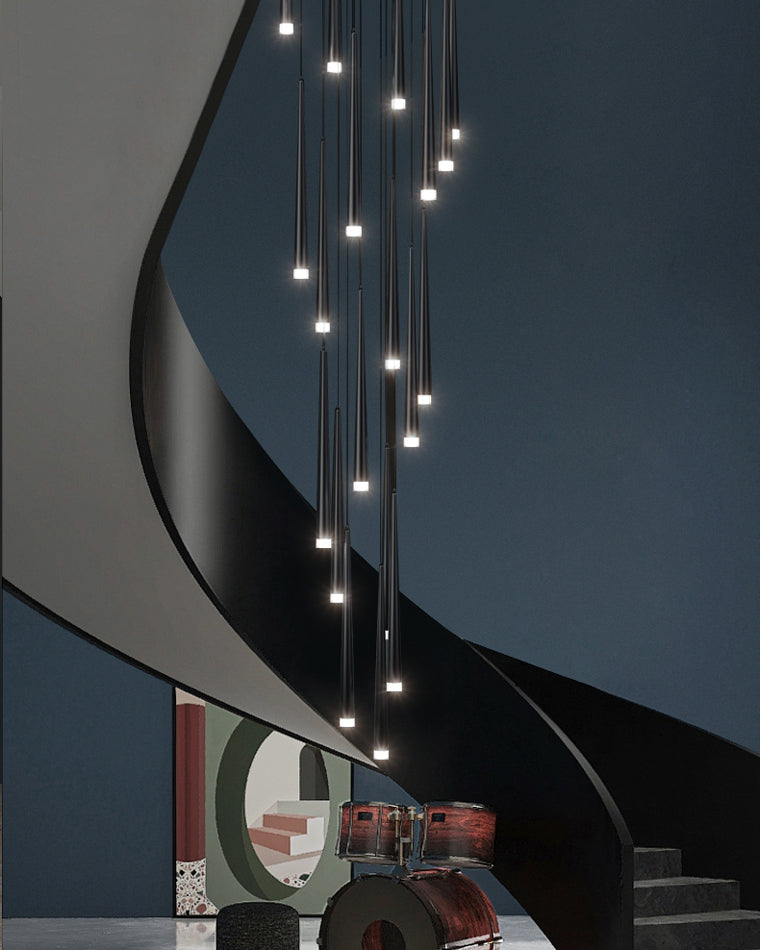 WOMO Lámparas Colgantes Cascada Espiral Cono-WM2204