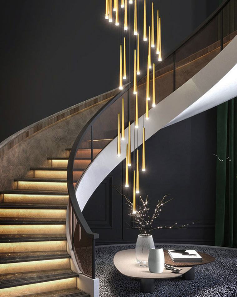 WOMO Lámparas Colgantes Cascada Espiral Cono-WM2204